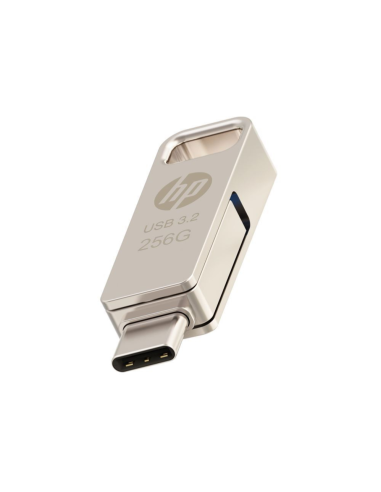 Memoria usb 3.2 - usb tipo c pny hp x206c - a otg 256gb metal