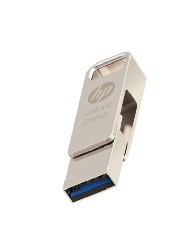 Memoria usb 3.2 - usb tipo c pny hp x206c - a otg 256gb metal
