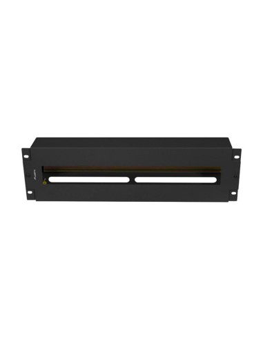 Panel lanberg de distribucion de tension 19'' 3u con rail din ts - 35 negro
