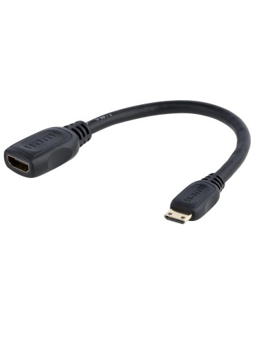 Cable mini hdmi a hdmi startech 0.125m - macho - hembra - negro