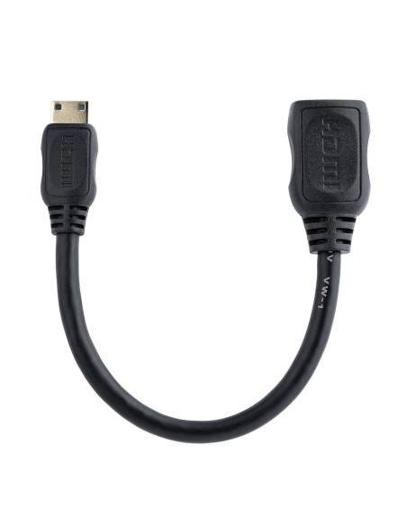 Cable mini hdmi a hdmi startech 0.125m - macho - hembra - negro Cable mini hdmi a hdmi startech 0.125m - macho - hembra - negro