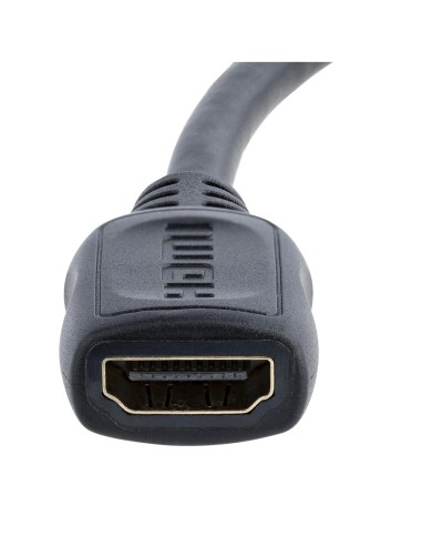 Cable mini hdmi a hdmi startech 0.125m - macho - hembra - negro