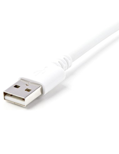 Cable lightning a usb tipo a startech 3m - macho - macho - blanco