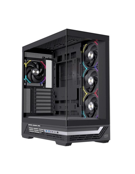 Caja ordenador gaming einarex s800 atx rgb cristal templado negra