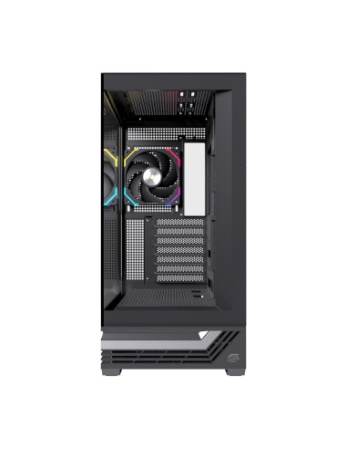Caja ordenador gaming einarex s800 atx rgb cristal templado negra