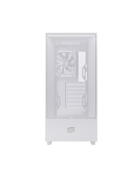 Caja ordenador gaming einarex p100 core atx cristal templado blanca