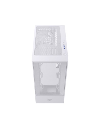 Caja ordenador gaming einarex p100 core atx cristal templado blanca