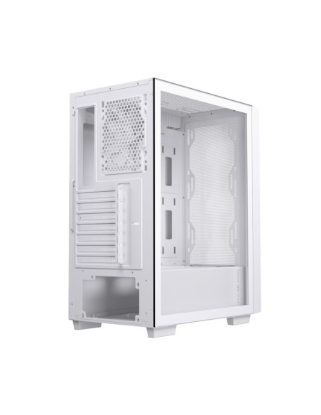 Caja ordenador gaming einarex p100 core atx cristal templado blanca