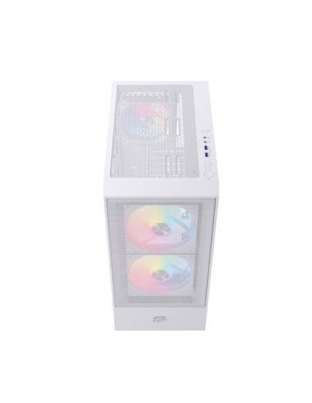 Caja ordenador gaming einarex p100 atx rgb cristal templado blanca Caja ordenador gaming einarex p100 atx rgb cristal templado blanca