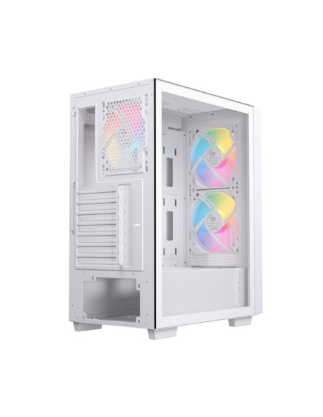 Caja ordenador gaming einarex p100 atx rgb cristal templado blanca Caja ordenador gaming einarex p100 atx rgb cristal templado blanca