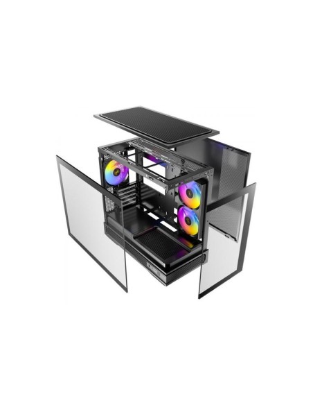 Caja ordenador gaming antec c2m matx argb cristal templado negra Caja ordenador gaming antec c2m matx argb cristal templado negra