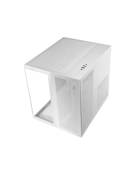 Caja ordenador mars gaming mcnovam matx cristal templado blanca