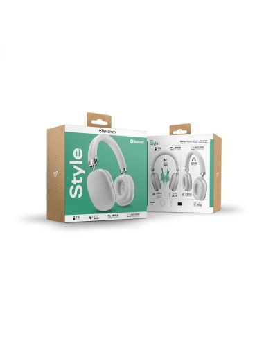 Auriculares energy sistem style bluetooth plata