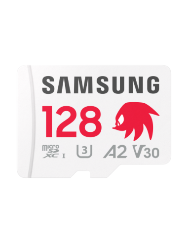 Tarjeta memoria micro sd samsung 128gb sonic pro plus clase 10 u3 v30 a2 + adaptador sd