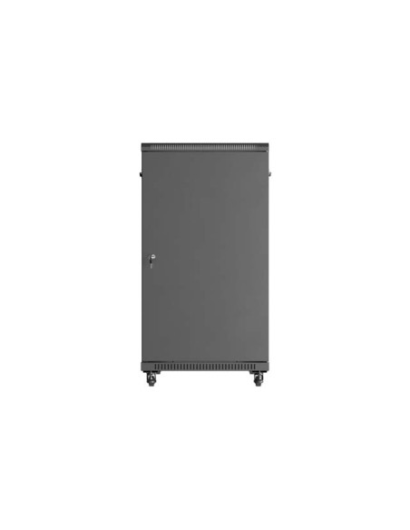 Armario lanberg rack 19 pulgadas 22u - 600x1000 flat pack puerta cristal negro Armario lanberg rack 19 pulgadas 22u - 600x1000 flat pack puerta cristal negro