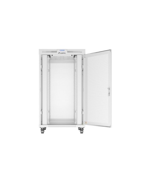 Armario lanberg rack 19 pulgadas 27u - 800x1000 flat pack gris puerta perforada con lcd Armario lanberg rack 19 pulgadas 27u - 800x1000 flat pack gris puerta perforada con lcd