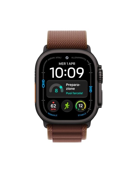 Smartwatch apple watch u4 gps+cell 49mm black titanium case with burgundy alpine loop l