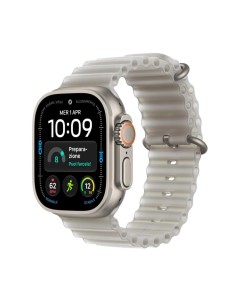 Smartwatch apple watch u4 gps+cell 49mm natural titanium case with translucent grey ocean band