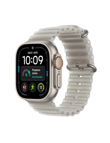 Smartwatch apple watch u4 gps+cell 49mm natural titanium case with translucent grey ocean band