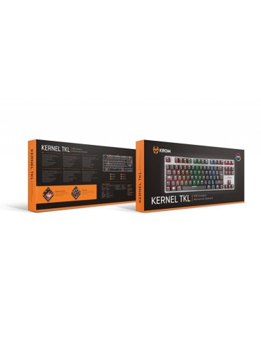 Teclado gaming krom kernel tkl rgb usb mecanico