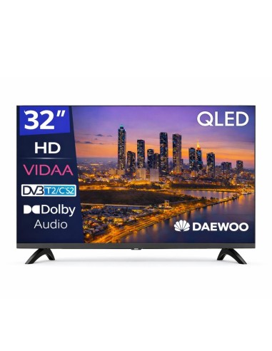 Tv daewoo 32 pulgadas qled fhd - 32vb56hq - smart tv