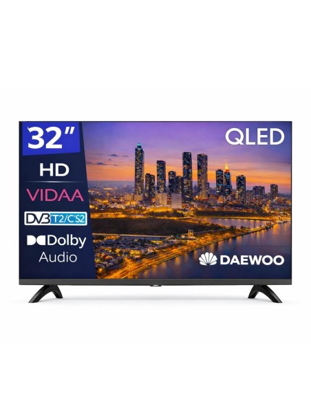 Tv daewoo 32 pulgadas qled fhd - 32vb56hq - smart tv