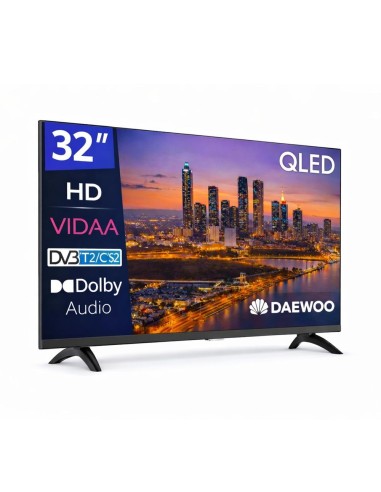 Tv daewoo 32 pulgadas qled fhd - 32vb56hq - smart tv