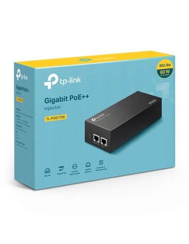 Inyector poe++ tp - link tl - poe170s hasta 60w