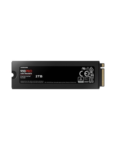 Disco duro interno solido ssd samsung 990 pro heatsink 2tb pcie 4.0 nvme