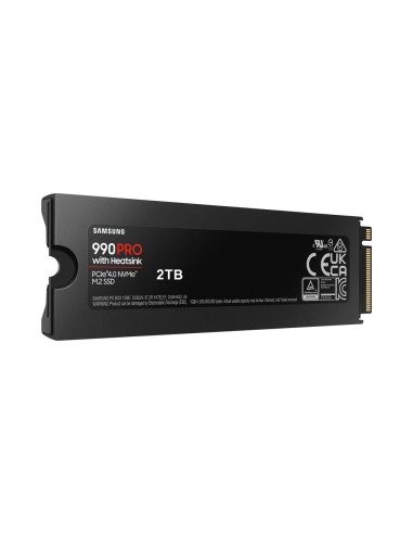 Disco duro interno solido ssd samsung 990 pro heatsink 2tb pcie 4.0 nvme