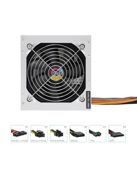 Fuente alimentacion tooq tqapolo - 550sp atx 550w Fuente alimentacion tooq tqapolo - 550sp atx 550w