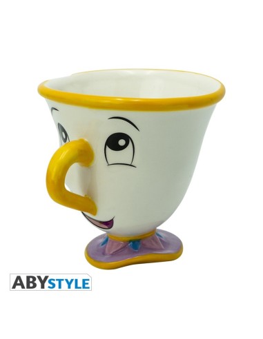 Taza 3d abystyle disney la bella y la bestia - chip