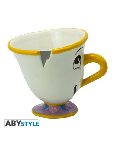 Taza 3d abystyle disney la bella y la bestia - chip