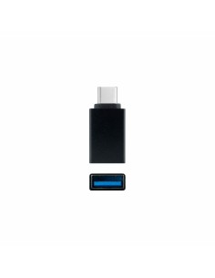 Adaptador usb a a usb c nanocable negro - hembra - macho