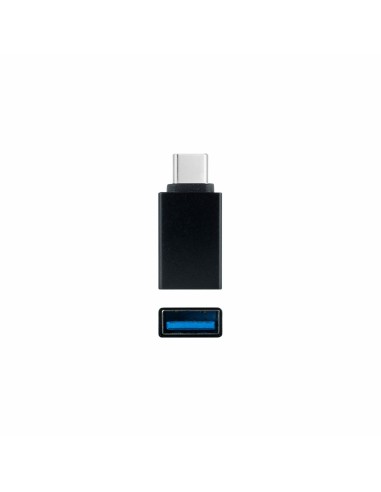 Adaptador usb a a usb c nanocable negro - hembra - macho