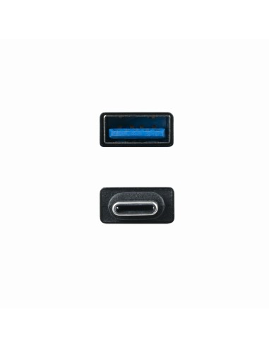Adaptador usb a a usb c nanocable negro - hembra - macho