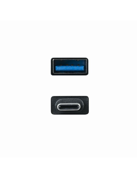 Adaptador usb a a usb c nanocable negro - hembra - macho