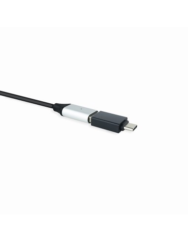 Adaptador usb a a usb c nanocable negro - hembra - macho