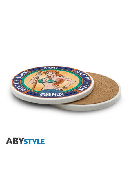 Posavasos de cerámica abystyle one piece nami Posavasos de cerámica abystyle one piece nami