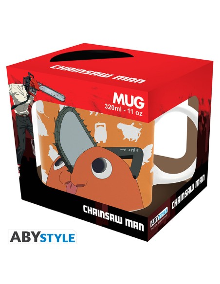 Taza abystyle chainsaw man pochita 320 ml