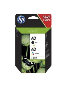 Pack cartucho tinta hp n9j71ae nº62 negro - tricolor