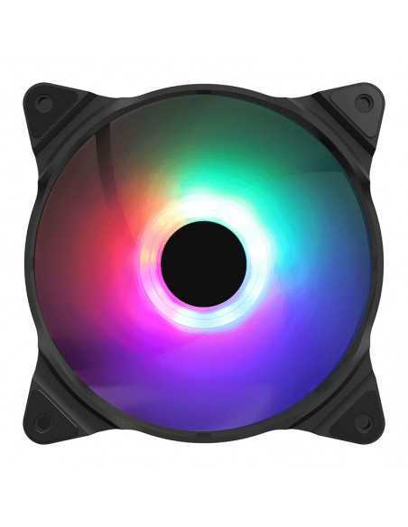 Ventilador caja phoenix led argb gaming 140mm - 1200 rpm - doble orientación