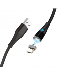 Cable de carga rápida 3a y datos - magnético - micro usb...