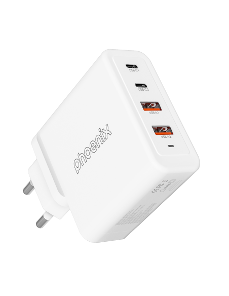 Cargador tipo c 100w gan phoenix universal para portatil tablet o smartphone carga rapida