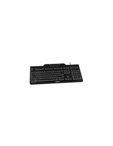 Teclado cherry kc 1000 sc lector de tarjeta chip integrado dni usb negro