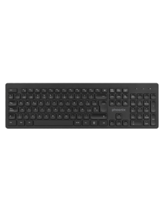 Teclado inalambrico qwerty phoenix k200 negro delgado