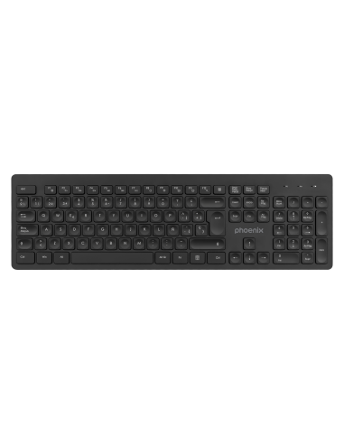 Teclado inalambrico qwerty phoenix k200 negro...