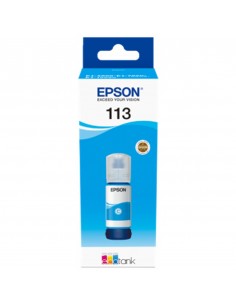 Cartucho tinta epson 113 ecotank pigment c13t06b240 cian...
