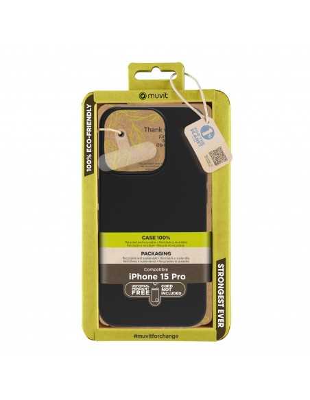 Funda muvit recycletek para apple iphone 15 pro negra