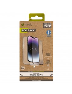 Funda muvit para iphone 15 pro + protector pantalla...